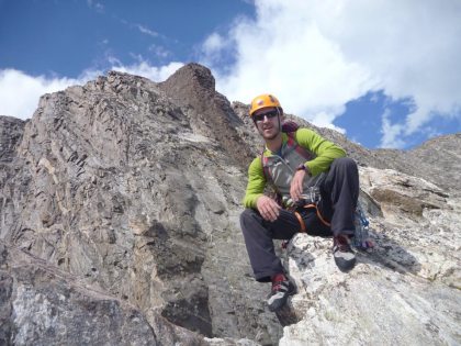 kyle climbing in tetons